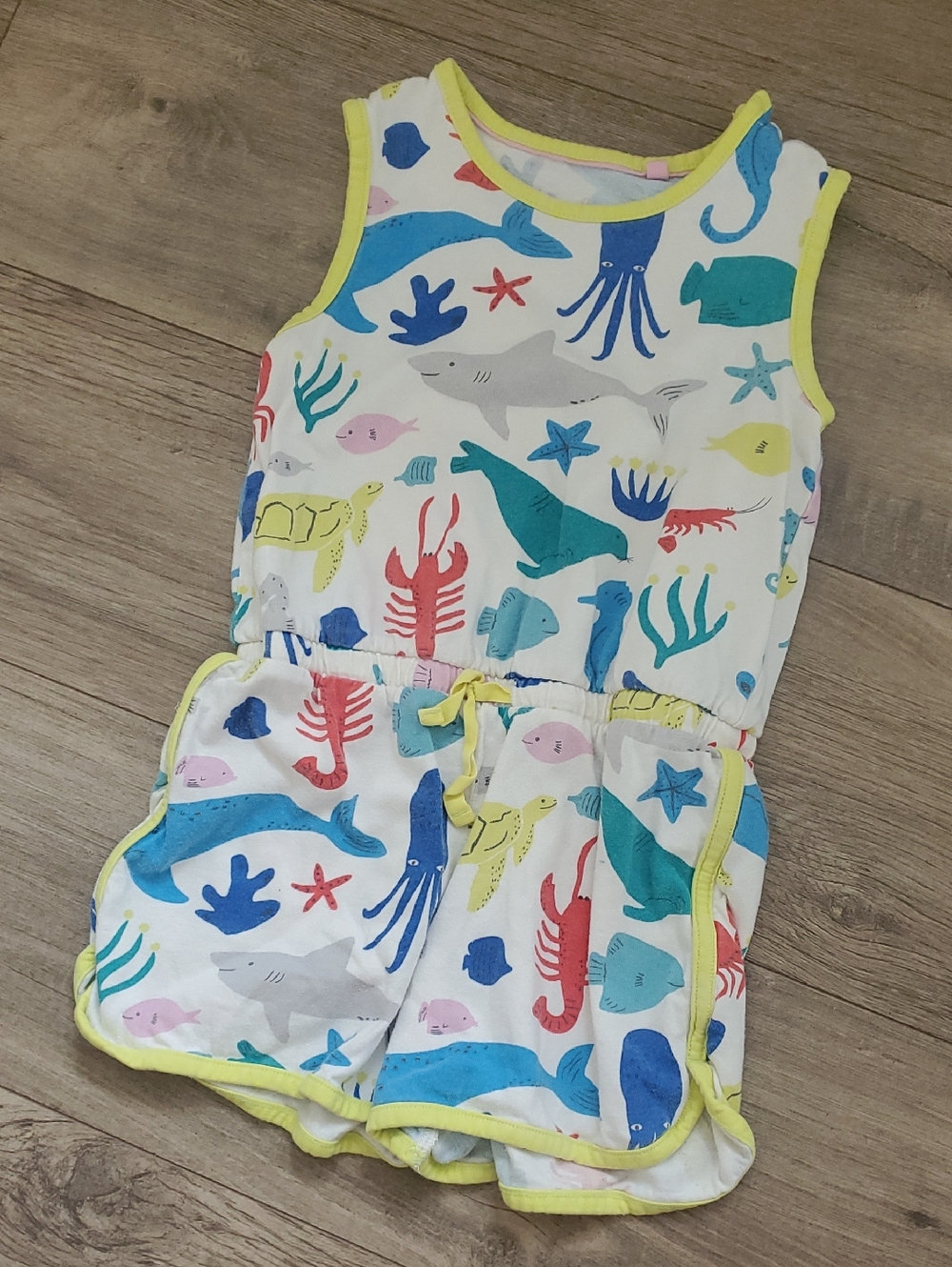 Mini Boden Girls Under The Sea Short Romper
